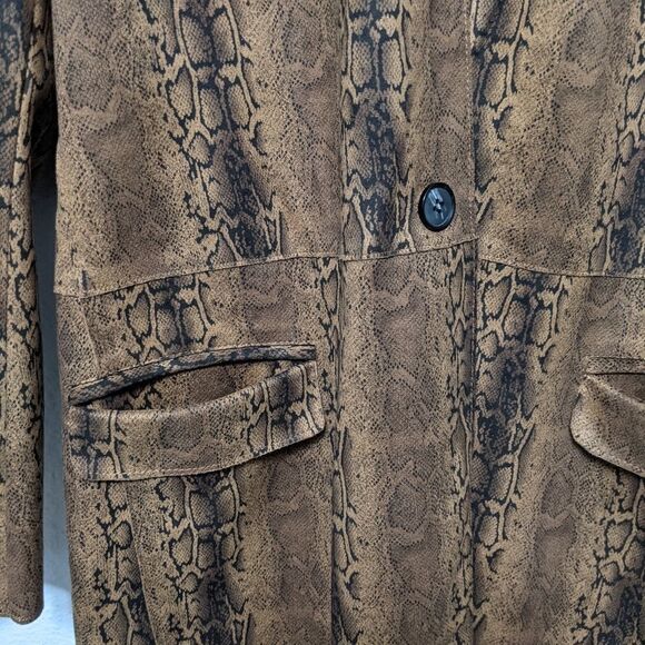 Anthropologie BLANKNYC Renegade Snake Printed Blazer Jacket S - Picture 4 of 12